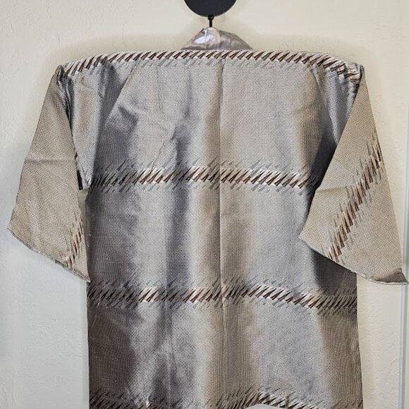 UNUSED Vintage Hand Made Happi Jacket, Silk Kimono, Unisex (24-1217) - Picture 2 of 2